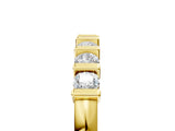 Yellow gold Channel-Set Round Diamond Half-Eternity Band_9