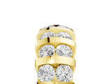 Yellow gold Channel-Set Round Diamond Multi-Row Band_9