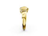 Yellow gold Channel Set Round Diamond Multi-Row White Gold Band_6