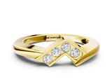 Yellow gold Channel-Set Round Diamond Twist Band_4