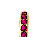 Yellow gold Channel Set Round Garnet Eternity Band_11