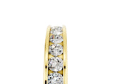 Yellow gold Channel Set Round Moissanite Eternity Band_11