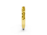 Yellow gold Channel Set Round Yellow Sapphire Eternity Band_20