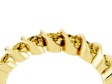 Yellow gold Channel Set Round Yellow Sapphire Multi-Row Band_10