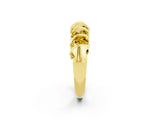 Yellow gold Channel Set Round Yellow Sapphire Multi-Row Band_8