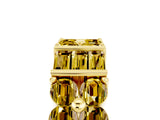 Yellow gold Channel Set Round and Baguette Yellow Sapphire Anniversary Band with Prong Setting_35