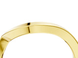 Yellow gold Chevron Curved Solitaire Band_40