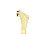 Yellow gold Chevron Curved Solitaire Band_41