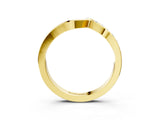 Yellow gold Chevron Diamond Pavé Twist Band_5