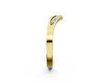Yellow gold Chevron Pavé Round Diamond Twist Band_21