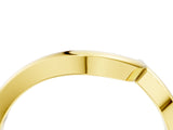 Yellow gold Chevron V-Shaped Contour Band_8