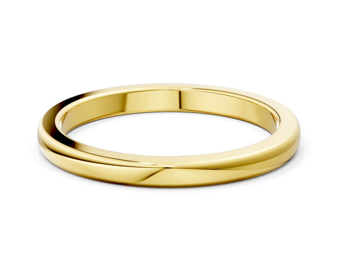 Yellow gold Classic Plain Metal Band_102