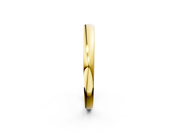 Yellow gold Classic Plain Metal Band