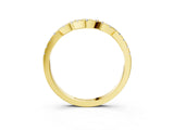 Yellow gold Curved Diamond Pavé Round-Cut Contour Band_12