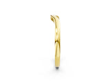 Yellow gold Curved Plain Band_64