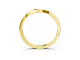 Yellow gold Curved Plain Band_65