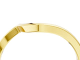 Yellow gold Curved Solitaire Band with Round Stone Setting_42