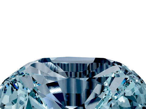 Yellow gold Cushion Cut Diamond Cluster Pavé Band with Four-Prong Setting_5