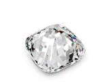 Yellow gold Cushion Cut Diamond Cluster Pavé Band with Four-Prong Setting