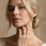 Yellow gold Cushion Cut Halo Diamond Ring with Round  Split Shank and Prong Setting_165