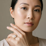 Yellow gold Cushion Diamond Halo Ring with Split Shank Pavé Band and Four-Prong Setting_19