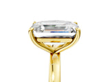 Yellow gold Cushion and Emerald Cut Toi Moi Ring with Prong Setting_55