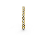 Yellow gold Diamond Bezel Set Round Eternity Band_25