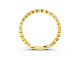 Yellow gold Diamond Bezel Set Round Eternity Band_26