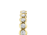 Yellow gold Diamond Bezel Set Round Eternity Band_28