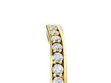 Yellow gold Diamond Pavé Round Cut Curved Band with Channel Setting_7