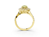 Yellow gold Double Halo Fancy Yellow Marquise  Cut Pave Split Shank Prong Set Ring_18