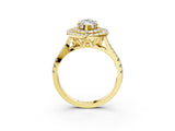 Yellow gold Double Halo Marquise Cut Pave Split Shank Prong Set Ring_18