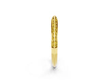 Yellow gold Double Row Pavé Round Yellow Sapphire Eternity Band with Channel Setting_20