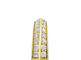 Yellow gold Double Row Round Diamond Channel Set Eternity Band_26