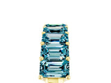 Yellow gold Emerald Cut Blue Topaz Prong-Set Eternity Band_11