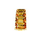 Yellow gold Emerald Cut Citrine Prong-Set Eternity Band_11