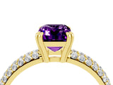 Yellow gold Emerald Cut Cut Diamond Milgrain Marquise Band with Prong Setting_4