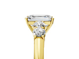 Yellow gold Emerald Cut Diamond Five-Stone Prong Set White Gold Ring_53