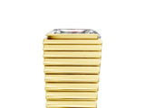 Yellow gold Emerald Cut Diamond Fluted Mens Ring_17