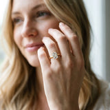 Yellow gold Emerald Cut Diamond Solitaire Engagement Ring with Classic Band and Four-Prong Setting_149
