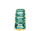 Yellow gold Emerald Cut Green Sapphire Prong-Set Eternity Band_11