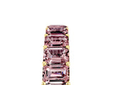 Yellow gold Emerald Cut Morganite Eternity Band with Shared Prong Setting_11