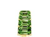 Yellow gold Emerald Cut Peridot Prong-Set Eternity Band_11