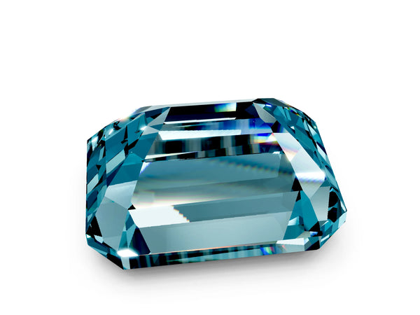 Yellow gold Emerald Cut Solitaire Twisted Band with Prong Setting