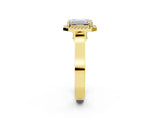 Yellow gold Emerald Halo Pave Split Shank Prong Setting Ring_29