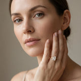 Yellow gold Emerald Solitaire Diamond Ring with Four-Prong Setting and Classic Band_35