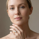 Yellow gold Emerald Solitaire Engagement Ring with Four-Prong Setting and Tapered Band_14