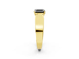 Yellow gold Fancy Black Asscher Cut Diamond Channel Set Solitaire Ring with Four-Prong Setting_26
