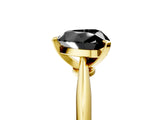 Yellow gold Fancy Black Heart Cut Diamond Solitaire Engagement Ring with Classic Band and Four-Prong Setting_41