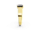 Yellow gold Fancy Black Princess Cut Diamond Channel Set Solitaire Ring with Four-Prong Setting_38